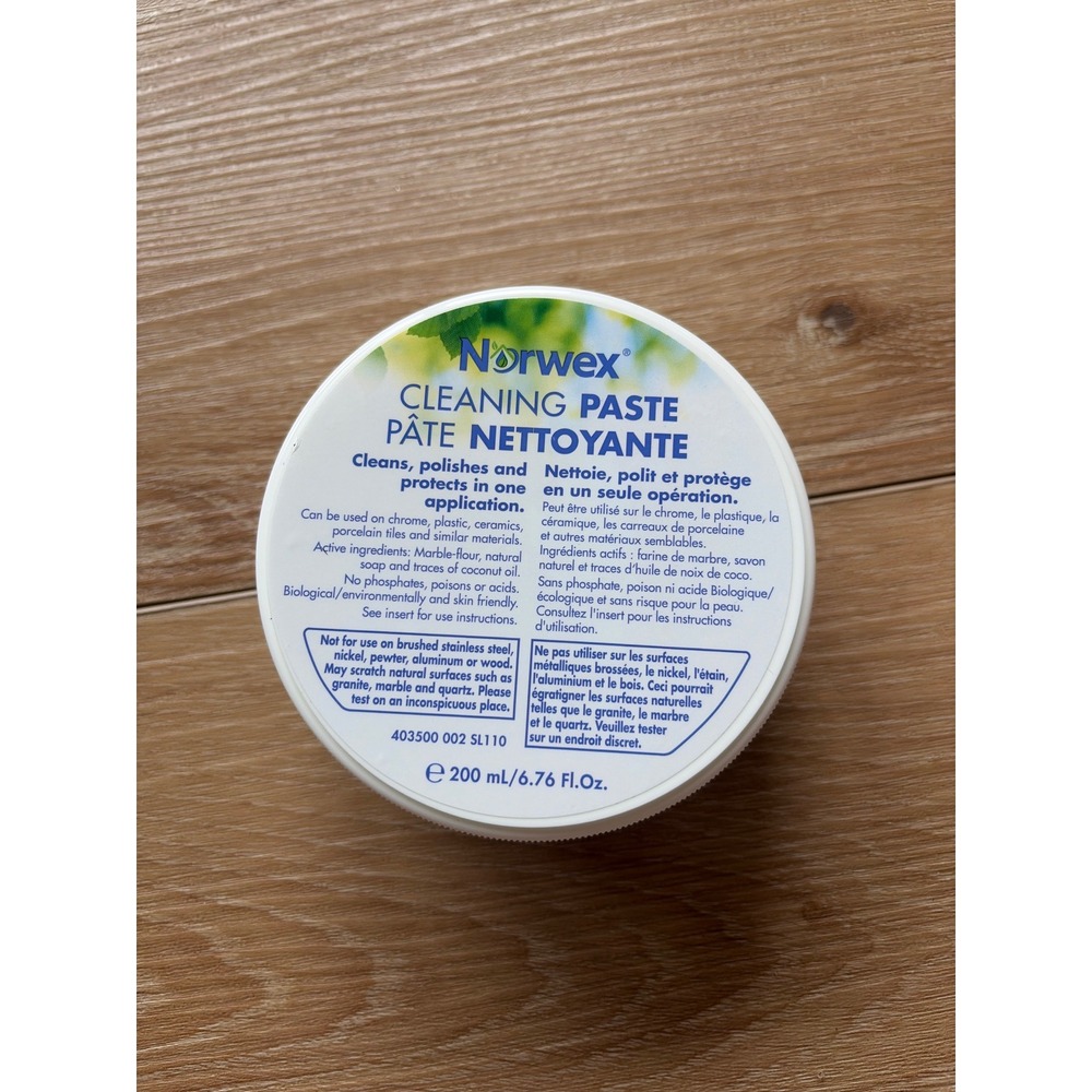 Norwex Cleaning Paste 200ml 6.76 oz Multi Purpose Surface Cleaner Polisher